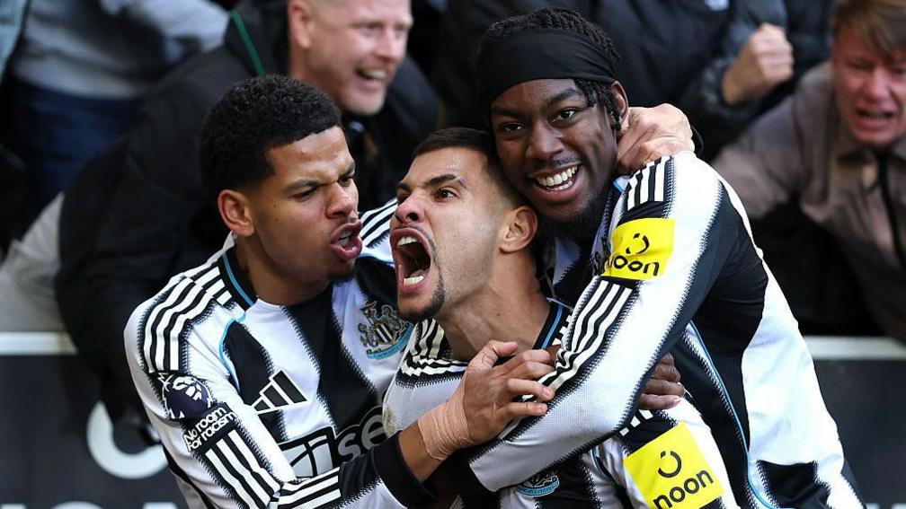 برد لحظه آخری نیوکاسل مقابل فولام با گل برونو گیمارش؛ "ما تا پایان میجنگیم"